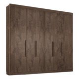 Guarda Roupa Valencia Casal 6 Portas 6 Gav  Cor Chocolate