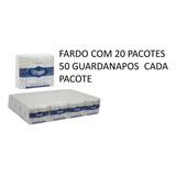 Guardanapo 20x19 5cm Fardo 20pct 100 celulose Super Branco