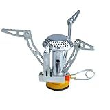 Guepardo  Mini Fogareiro Compacto  Prático Em Aço Inoxidável  Portátil  Uso Em Camping  Prata
