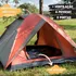 Guepardo Venus Ultra Barraca Impermeável Para 4 Pessoas 2.10x2.10x1.40m Cor Vermelho E Cinza