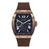 Guess Watch Gw0568g1 Masculino Analógico De Quartzo, Cor De Malha De Quartzo, Cor De Moldura Marrom, Cor De Fundo Dourada, Cor De Fundo Azul