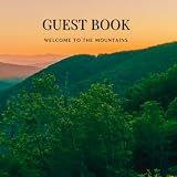 Guest Book Beach House Villa In The Forest: Welcome, Visitor Guest Book, Lake And Mountain, Boho, Modern, Minimalist: For Airbnb, Vacation Home, Bed ... Guest House, Cabin Rentals, Lake House