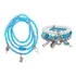 Guia Iemanjá 60 Cm  + Mix 3 Pulseiras Perola Cristal 8 Mm 