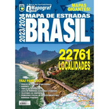 Guia Mapograf - Mapa De Estradas Brasil 2023/2024 - Gigante, De A Line. On Line Editora, Capa Mole Em Português