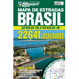 Guia Mapograf Mapa De Estradas Brasil 2023/2024 - Mapas Gigantes