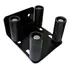 Guia Para Portao Preto 4 X 1 Rolete 30 X 70 M 