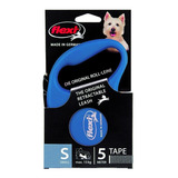 Guia Retrátil 5m Flexi Fun Fita Azul P - Cão Até 15kg
