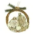 Guirlanda Cristã Natalina 30 Cm Magizi Sagrada Família Cor Marrom claro