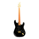 Guitarra Benson Stratocaster Hardy 901 Black Gold Com Bag