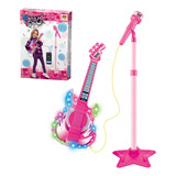 Guitarra Com Microfone Brinquedo