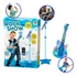 Guitarra Com Microfone E Pedestal Infantil Karaokê Som Mp3 Cor Azul Guit   Mic