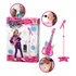 Guitarra Com Microfone E Pedestal Infantil Karaokê Som Mp3