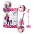 Guitarra Com Microfone E Pedestal Infantil Karaokê Som Mp3
