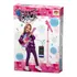 Guitarra Com Microfone Pedestal Som Rosa Rock Show dm Toys