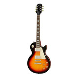 Guitarra Elétrica EpiPhone Inspired By Gibson Les Paul Standard 50s De Mogno Vintage Sunburst Brilhante Com Diapasão De Louro Indiano