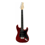 Guitarra Elétrica Giannini G 101 Standard Stratocaster 1h2s Cor Vermelho preto Material Do Diapasão Madeira Técnica Orientação Da Mão Destro