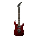 Guitarra Elétrica Jackson Js Series Js12 Dinky De Choupo Metallic Red Brilhante Com Diapasão De Amaranto