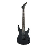 Guitarra Elétrica Jackson Js12 Dinky Ah Black  Cor  Preto Brilhante  Material De Escala  Amaranto  Orientação À Mão Direita