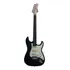 Guitarra Elétrica Memphis Stratocaster Mg-30 De Amieiro Black Satin Com Diapasão De Jacarandá