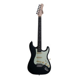 Guitarra Elétrica Memphis Stratocaster Mg-30 De Amieiro Black Satin Com Diapasão De Jacarandá