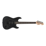 Guitarra Elétrica Michael St Michael Standard Gm217n De Tília Metallic All Black Com Diapasão De Ébano