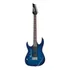 Guitarra Elétrica Para Canhoto Ibanez Rg Gio Grx70qa Gio De Choupo Transparent Blue Burst Transparente Com Diapasão De Amaranto