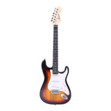 Guitarra Elétrica Queen s 6 Cordas Stratocaster Cor Sumburst Material Do Diapasão Madeira De Lei