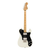 Guitarra Elétrica Squier By Fender Classic Vibe '70s Telecaster Deluxe De Choupo Olympic White Poliuretano Brilhante Com Diapasão De Bordo