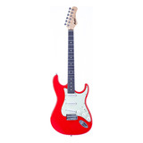 Guitarra Eletrica Tagima Escala Tech Wood Strato Fr Mg-30 Cor Fiesta Red Orientação Da Mão Destro