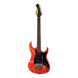 Guitarra Elétrica Tagima Ja2 Red White Cracked Com Bag