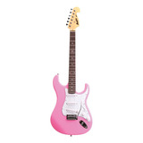 Guitarra Elétrica Tagima Memphis Mg-32 Stratocaster De Tília Pink Com Diapasão De Pau-rosa