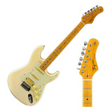 Guitarra Eletrica Tagima Strato Tg-540 Lf/mg Olympic White Material Do Diapasão Ébano Orientação Da Mão Destro