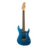 Guitarra Elétrica Tagima Tw Series Tg-510 De Tília Metallic Blue Com Diapasão De Madeira Técnica