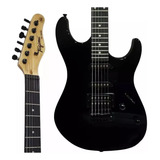 Guitarra Elétrica Tagima Tw Series Tg 510 Stratocaster De Tília Black Com Diapasão De Madeira Técnica