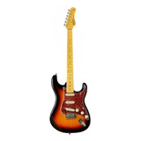 Guitarra Elétrica Tagima Tw Series Tg 530 Stratocaster De Tília Sunburst Com Diapasão De Bordo