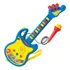 Guitarra Infantil C/ Microfone P/ Cantar Som E Luz Presente Cor Azul