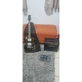 Guitarra Les Paul Mlp Pedaleira Zoom G1xon Com Pedal E Caixa