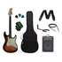 Guitarra Memphis By Tagima Stratocaster Mg30 + Caixa Cor Laranja-escuro Orientação Da Mão Destro