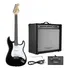 Guitarra Stratocaster   Cubo Amplificador E Pedal Footswitch