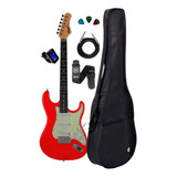 Guitarra Tagima Memphis Mg-30 Fiesta Red +kit Capa Cabo Full