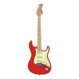 Guitarra Tagima T 635 New Classic Strato Fiesta Red Cor Vermelho Material Do Diapasão Osso Orientação Da Mão Destro