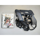 Guncon3 + Jogo Ps3 Mídia Física Time Crisis 4 - Ps3