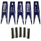 H L H L Tooth Company 6737325Wt 7107321 Dentes De Caçamba Para Miniescavadeira E Minicarregadeira Estilo Bobcat Pacote Com 5 Com Pinos Flexíveis Estilo Bobcat 6737326 