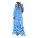 H Vestido Longo Boemio