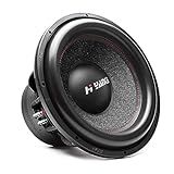 H YANKA Subwoofer BSF-10-2 De 10 Polegadas - Potência Máxima De 1200 W- Cesta De Alumínio Preto- Bobina De Voz Dupla De 6-3 Cm- Impedância De 2 Ohm