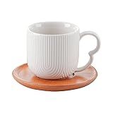 Ha Skraf Xícara Para Café Com Pires De Cerâmica Oasis 90ml 4 Peças