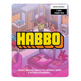 Habbo Hotel 1 Ano De Habbo Club Brasil Cartão Card