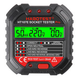 Habotest Padrão Br Tester Com Display De Tensão 90 250v Gfci