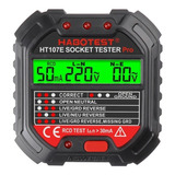 Habotest Tomada Br Tester Com Display De Tensão 90 250v Gfci