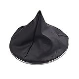 Hacreyatu Maunal Car Gear Shift Knob Lever With Boot Cover Case Collar For Fiat 500 500C 2007